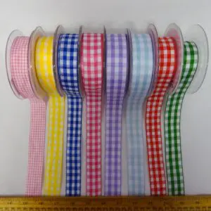 25mm Gingham Ribbon