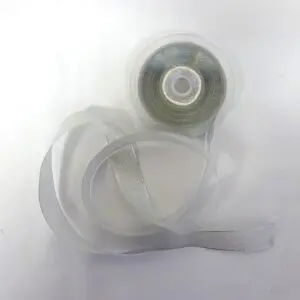 Metallic Lamé Ribbon 25mm Silver