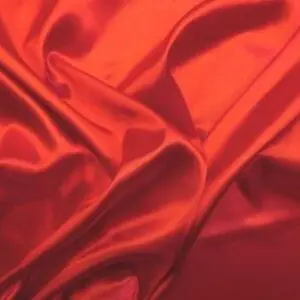 red silky satin fabric