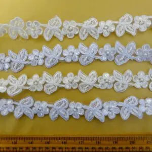 Lace Trimming Beau Bells Beaded Scalloped 3cm