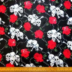 skull print lycra fabric land 1