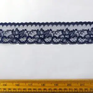 Lace Trimming 4580 Coloured 4cm Wide Navy