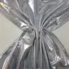 Lycra Fabric Metallic Foiling Silver