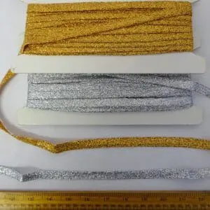 Metallic Woven Trimming Braid 13mm Code 653C