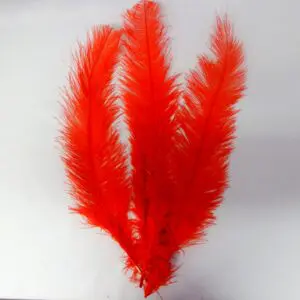 Large Ostrich Feathers Red