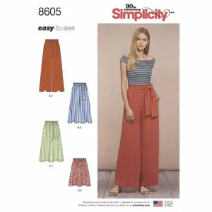 Fabric Land Simplicity 8605 Sewing Pattern Front Cover