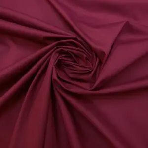 Polyester Cotton Fabric - Plain Wine