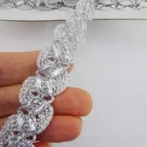 Metallic Frosty Braid Trimming silver