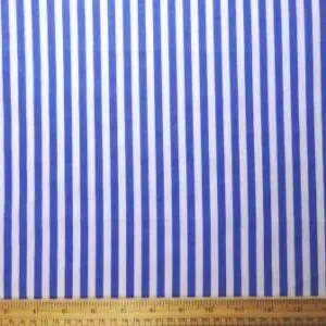 Cotton Print Fabric Cotton Candy Stripe Royal White