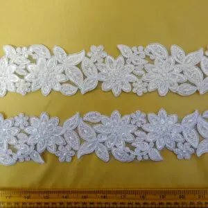 Forever Beaded Scalloped Lace Trimming 6cm