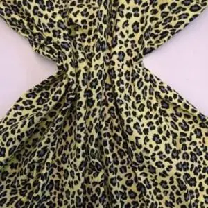 Cotton Fabric Animal Print Percy Puma Yellow