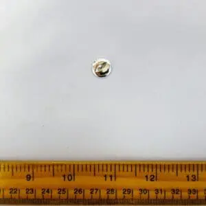 Fisheye Button 15mm Silver Code Jam