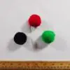 Plain Pom Poms 3.25cm Wide