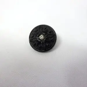 Buttons 22mm Regal Diamante Black Shanked