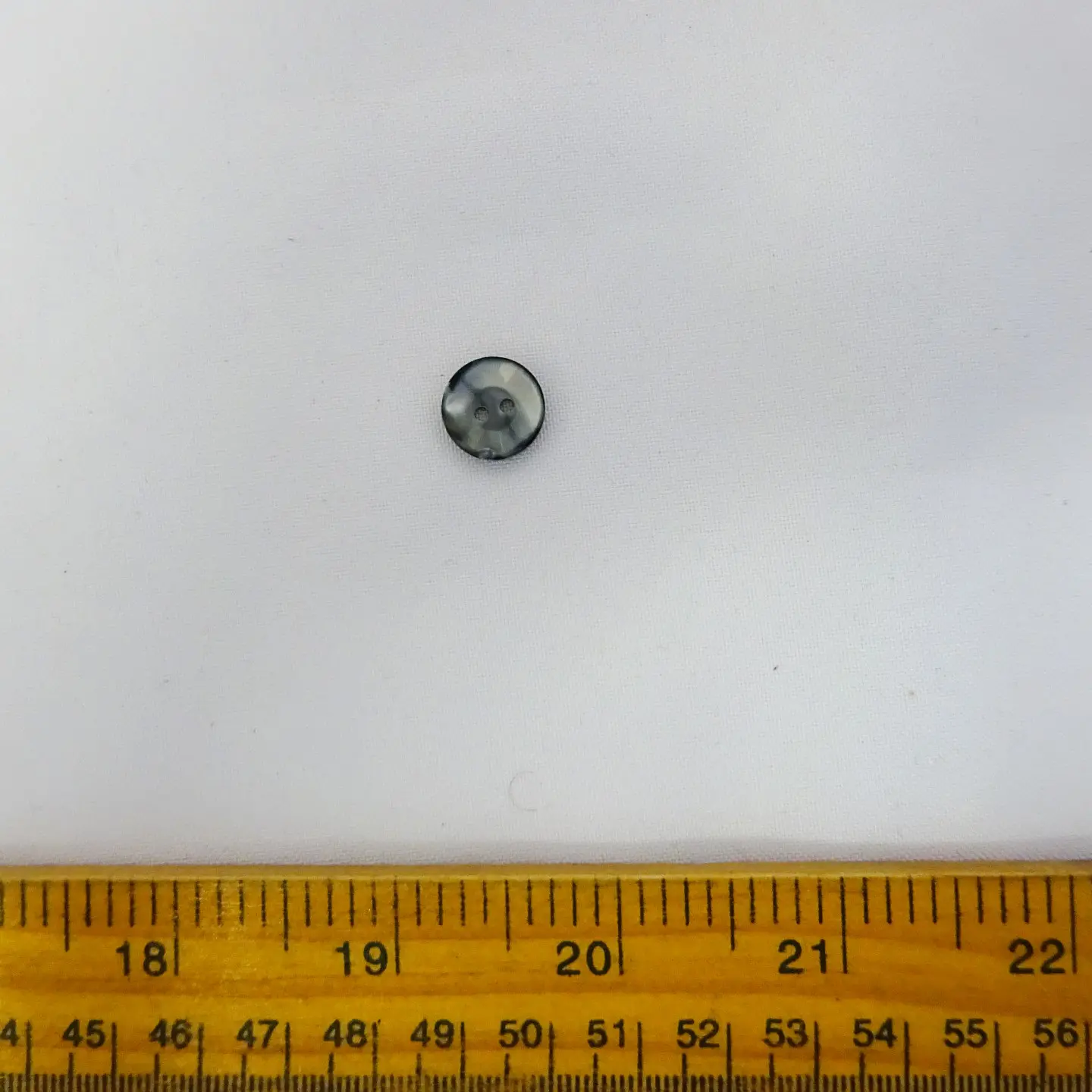 Button 12mm Marl Grey Code Jam
