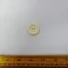 Button 2 Hole Cream 25mm Code 008