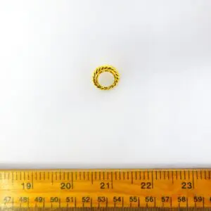 Buttons 18mm Shanked Sandringham Gold White Code Jam