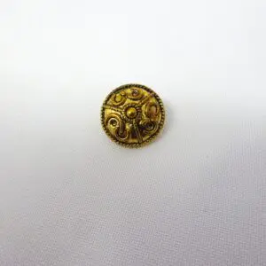 Button 15mm Shanked Spanish Gold Code Jam
