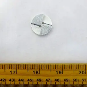 Buttons Glitz 8862 25mm White/Silver