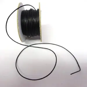 Cord Thong Cotton 1mm Black