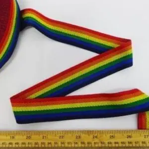 Rainbow Webbing Tape 38mm Wide
