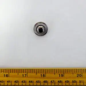 Dark Silver Shanked Buttons 2cm Wide Code 898