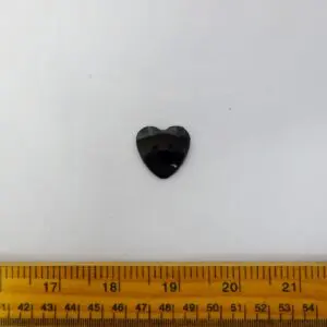 Large Heart Buttons Black