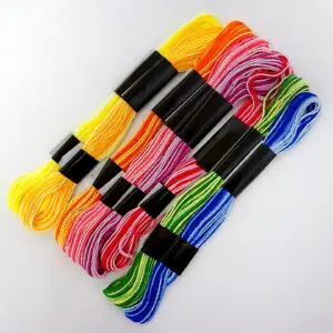 Embroidery Thread Packets Single Stranded Perle Variegated
