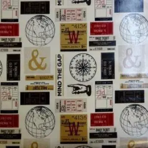 PVC Tabling Fabric World Ticket
