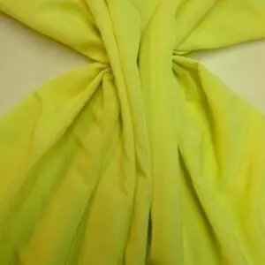 Crepe De Chine Fabric Plain Colour Pop Lemon