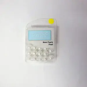 Beads 8mm Round Beads In Packets White
