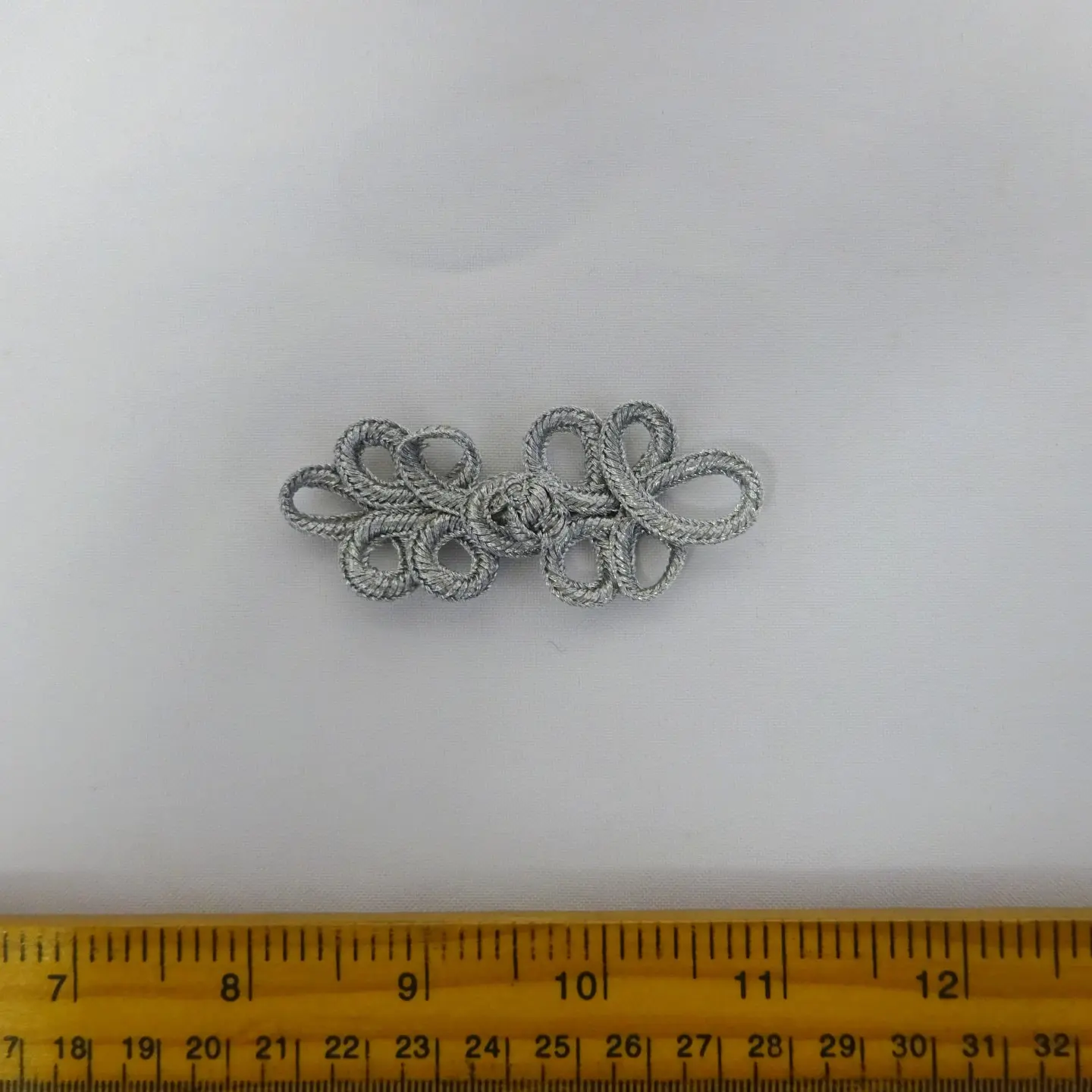 Metallic Frog Fasteners Silver