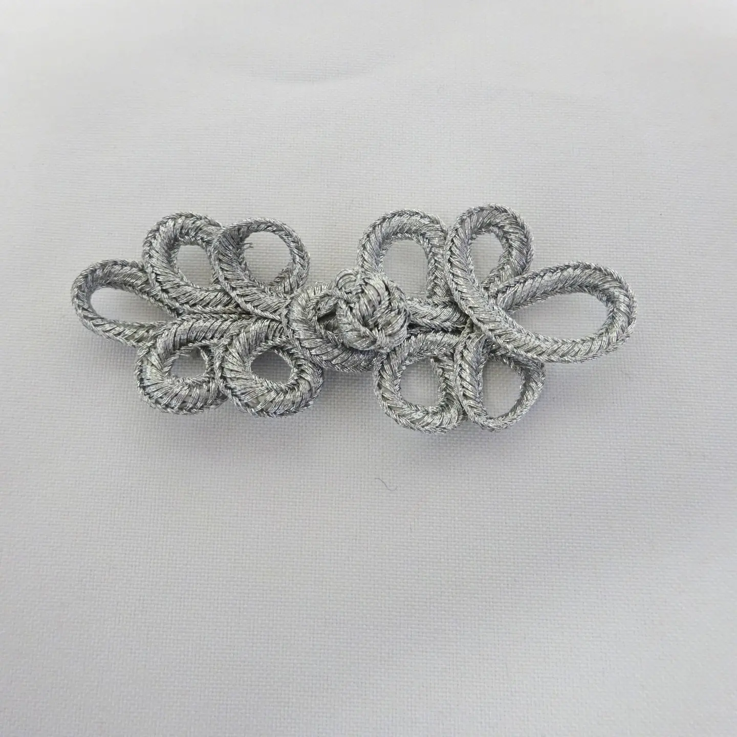 Metallic Frog Fasteners Silver