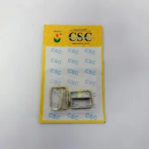 2 Piece Packet Silver Waistcoat Buckle