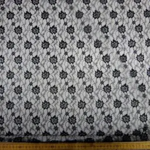 Lace Fabric Moulin Rouge Black