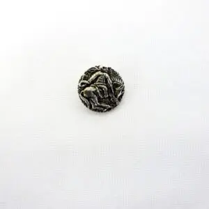 Buttons 17mm Shanked Man On A Horse Silver