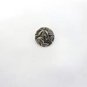 Buttons 20mm Shanked Man On A Horse Silver