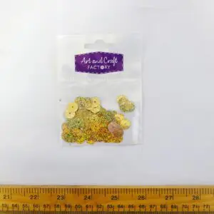 Hologram Sequins in Packets 10mm Gold