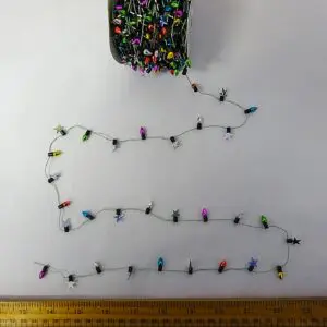 Bead Trimming Christmas Lights And Stars Multi