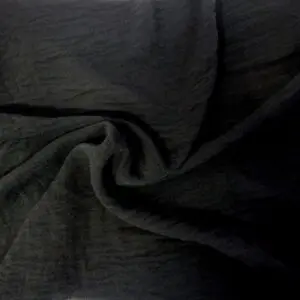 Air Flow Linen Look Cheesecloth Fabric Code JB Black