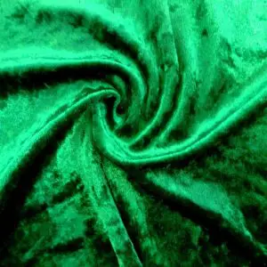 Crushed Velvet Fabric Finest Quality 240g emerald