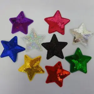 sequin star motif fabric land 1