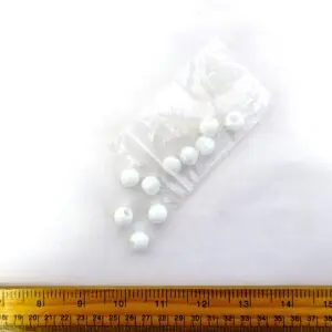 Bead Packets Large Plastic Rounds White