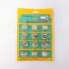 Jean Buttons Carded 12 Per Pack Silver