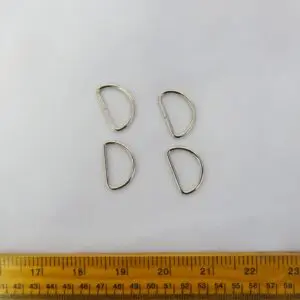 D-Rings 25mm Silver Carded
