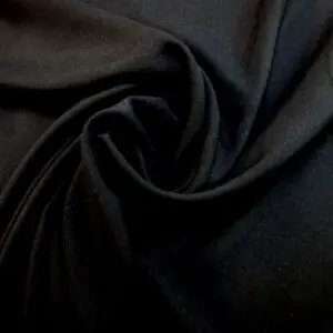 Viscose Fabric Plain Black