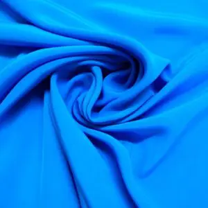 Crepe De Chine Fabric Plain Turquoise