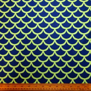 Lycra Patterned Fabric Scaley Whaley