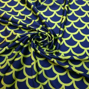 Lycra Patterned Fabric Scaley Whaley
