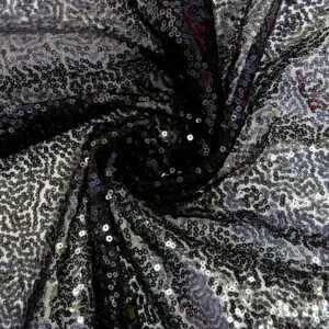 Sequin Blitz Fabric black